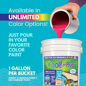Encore Coatings Cool Pool Deck Coating - 200 sq. ft. Bundle Pack