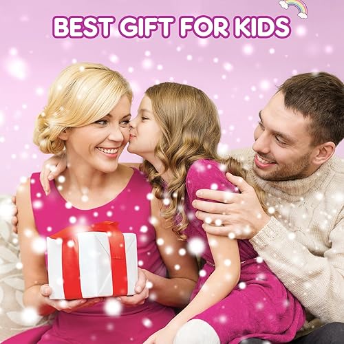 Miniatura 6 de Regalo de cumpleaños para niñas de 3, 4, 5, 6, 7, 8, 9, 10 años de edad, juguete de micrófono de karaoke de unicornio para cantar, perfecto 2023,