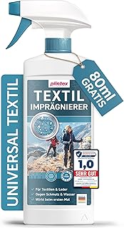 PLINTEX® 580ml Textil Imprägnierspray | für Funkionstextilien ohne Baumwollanteil, Leder und Schuhe | Nano Membran Imprägn...