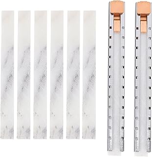 2 Soapstone Holder with 6 Flat Set/White Clear and Removable Markings on Steels Quality Soapstone for Welding