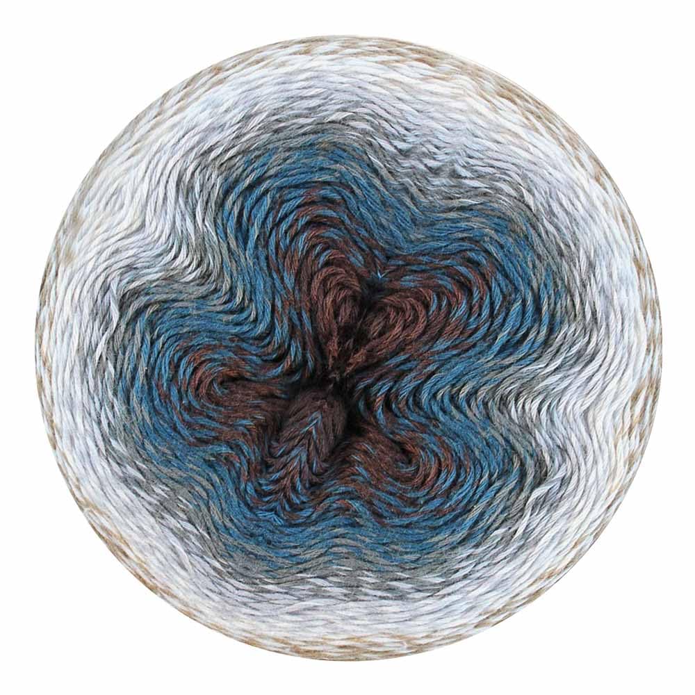 Whirl Gradient Cotton-Acrylic Yarn, 1 Cake 1,094 yd (1,000 m) 226 g (8.0 oz) – 766 Mid Morning Mocha'roo