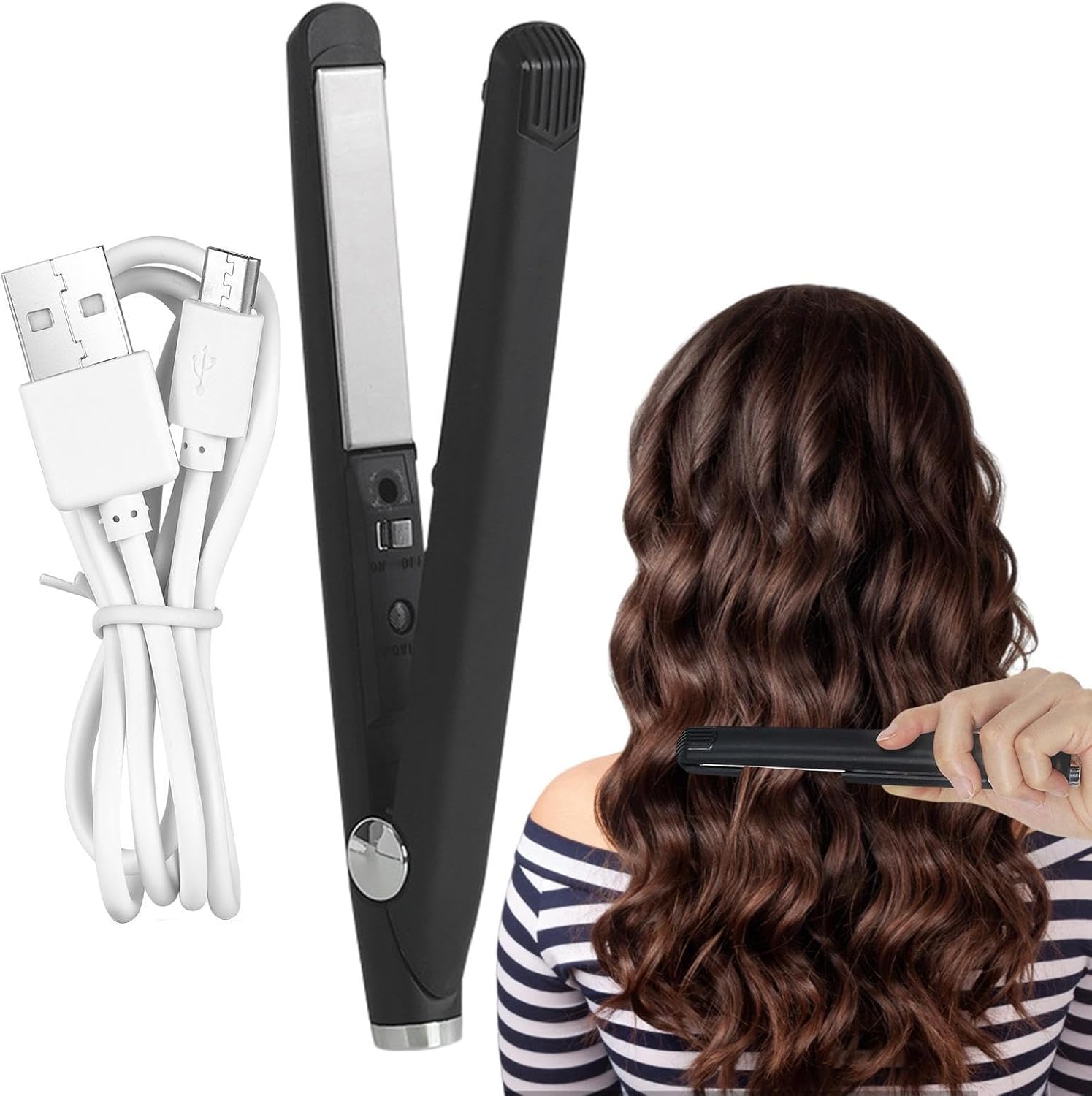 Mini Dual Purpose Curling Iron, Ceramic Mini Curling Iron, Hair