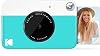 Cámara digital instantánea KODAK Printomatic a todo color, papel fotográfico Zink 2x3" (5.1x7.5 cm) con respaldo adhesivo, 5MP, portátil, regalo creativo y divertido para cumpleaños, Navidad, fiestas, azul 1