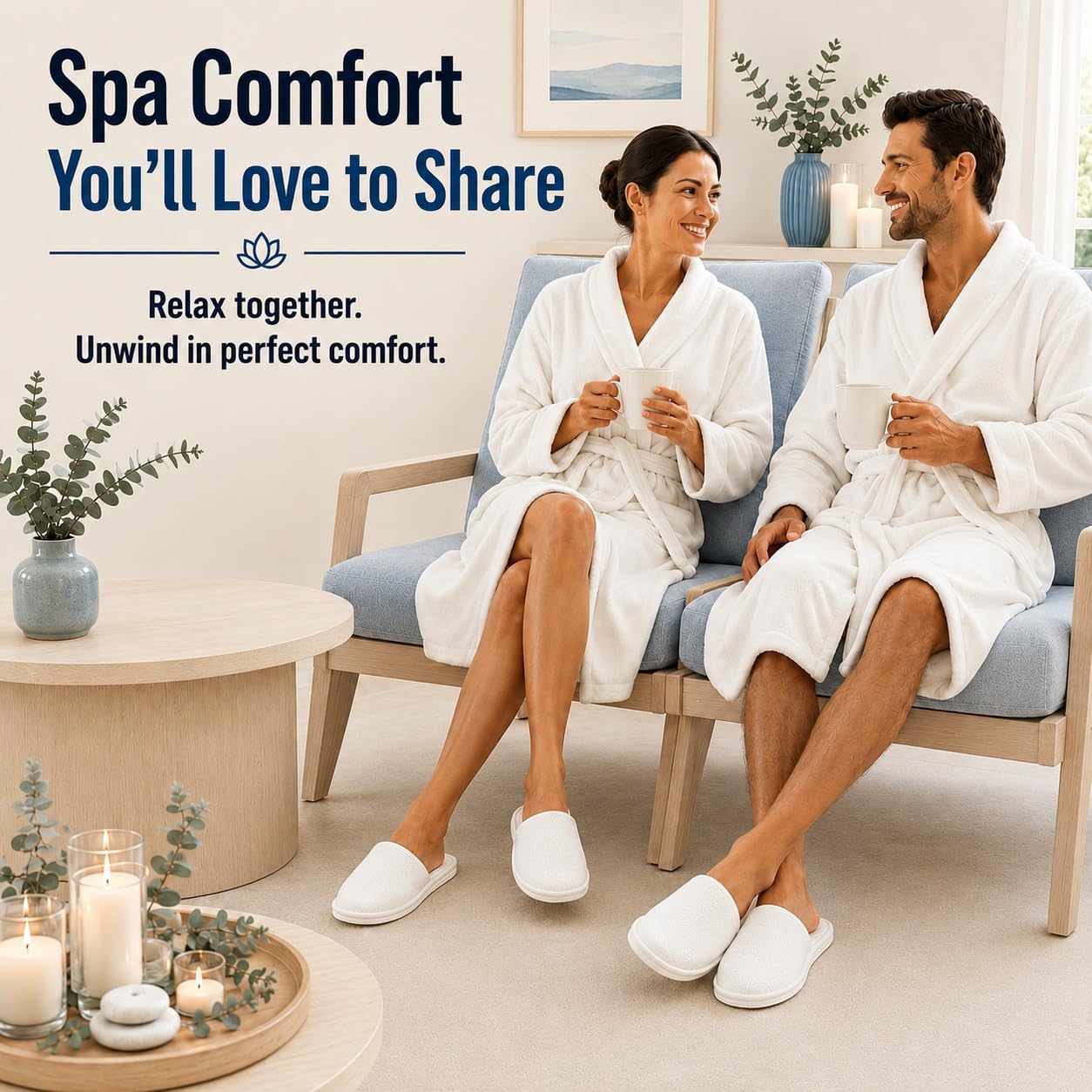 Spa Slippers Disposable Closed-Toe Non-Slip Coral Fleece, 6 Pairs