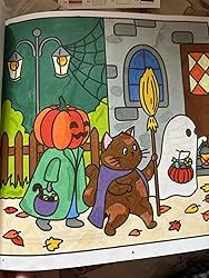 Spooky Cozy: Cute & Simple Coloring Book for Adults and Teens - Preview 2
