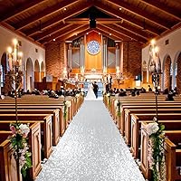 Vista 13 de ShinyBeauty Pasillo de Lentejuelas Negras Brillantes de 2 pies x 15 pies Alfombra Brillante para Bodas, Graduaciones, Fiestas, Alfombra Negra