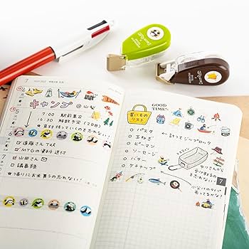 【新品】デコラッシュ　ほぼ日　まいにちキャンプ　きょうのお題は？　手帳デコ Amazon.co.jp: ほぼ日手帳 プラス×ほぼ日/デコラッシュ まいにち