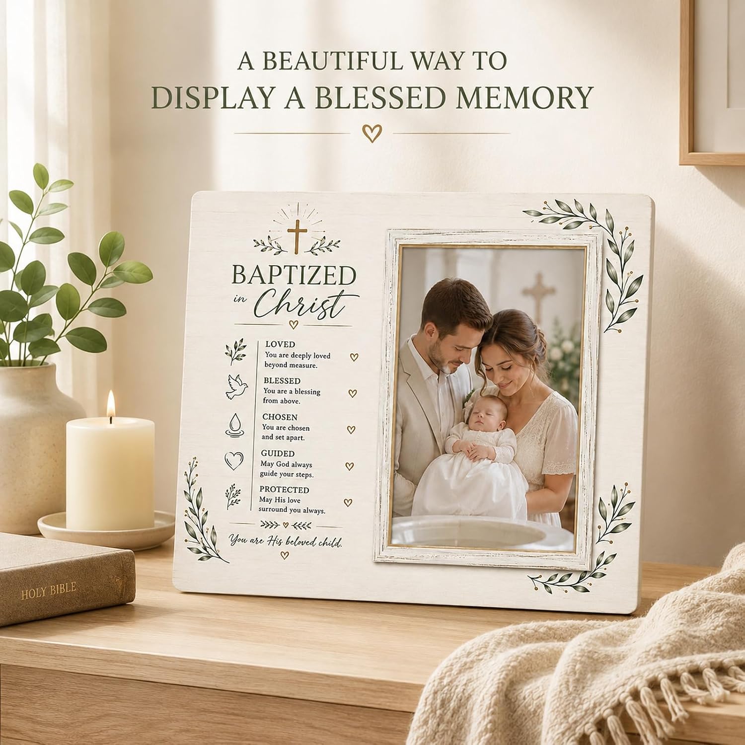 Baptism Picture Frame Baptism Gifts For Boys And Girls Christian Gifts