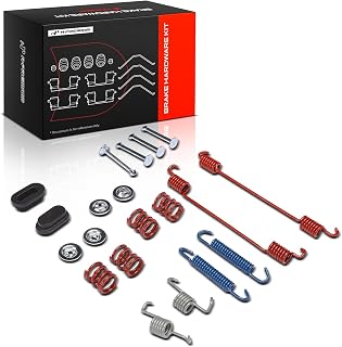 A-Premium Rear Drum Brake Hardware Kit | Compatible with Smart Fortwo 2005-2016, Direct-fit