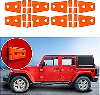 Vista 27 de 4 cubiertas protectoras de bisagra de puerta para Jeep Wrangler JK 2007-2018 de 2 puertas (negro)