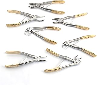 AAPROTOOLS Premium Grade Dental Tooth PEDODONTIC Extraction Forceps Set of 7 German Grade Stainless A+ Quality