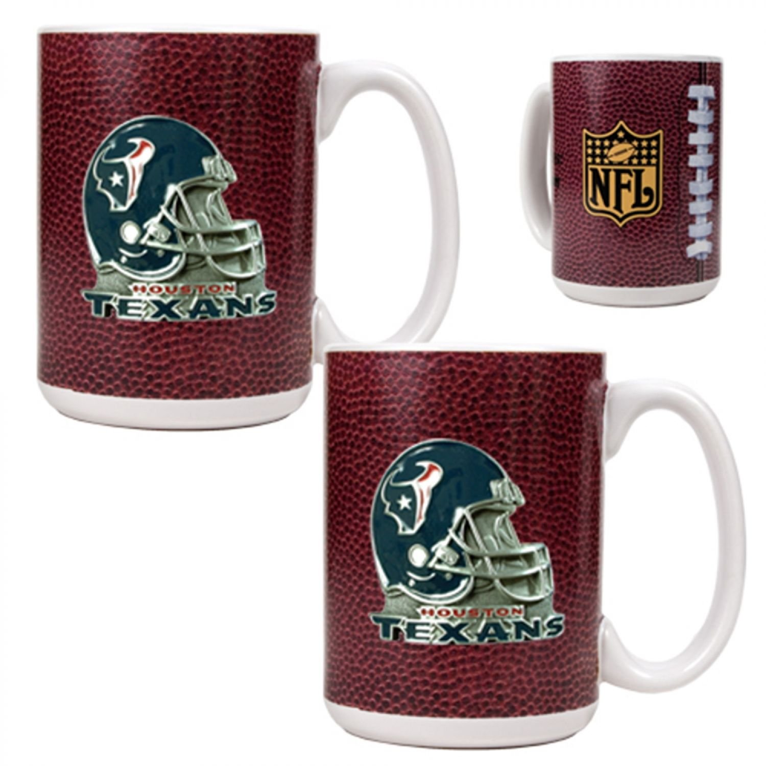 Great American Products NFL Helmet Logo Gameball Coffee Mug Set