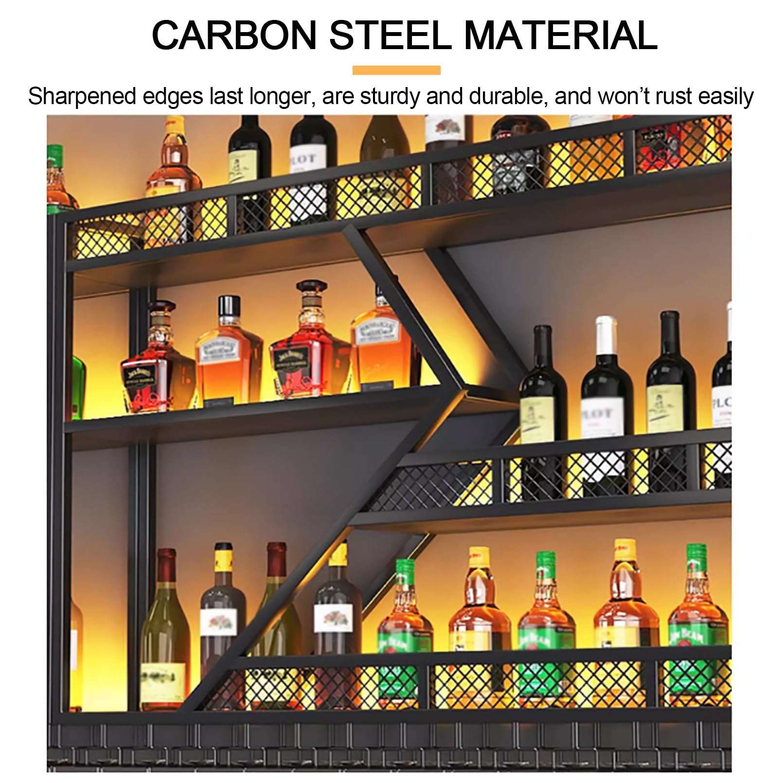 ORBLUE Set 2 Apribottiglie Da Parete - Acciaio Inox, Per Bar, Casa, Giardino, Facile Montaggio - Foto 3