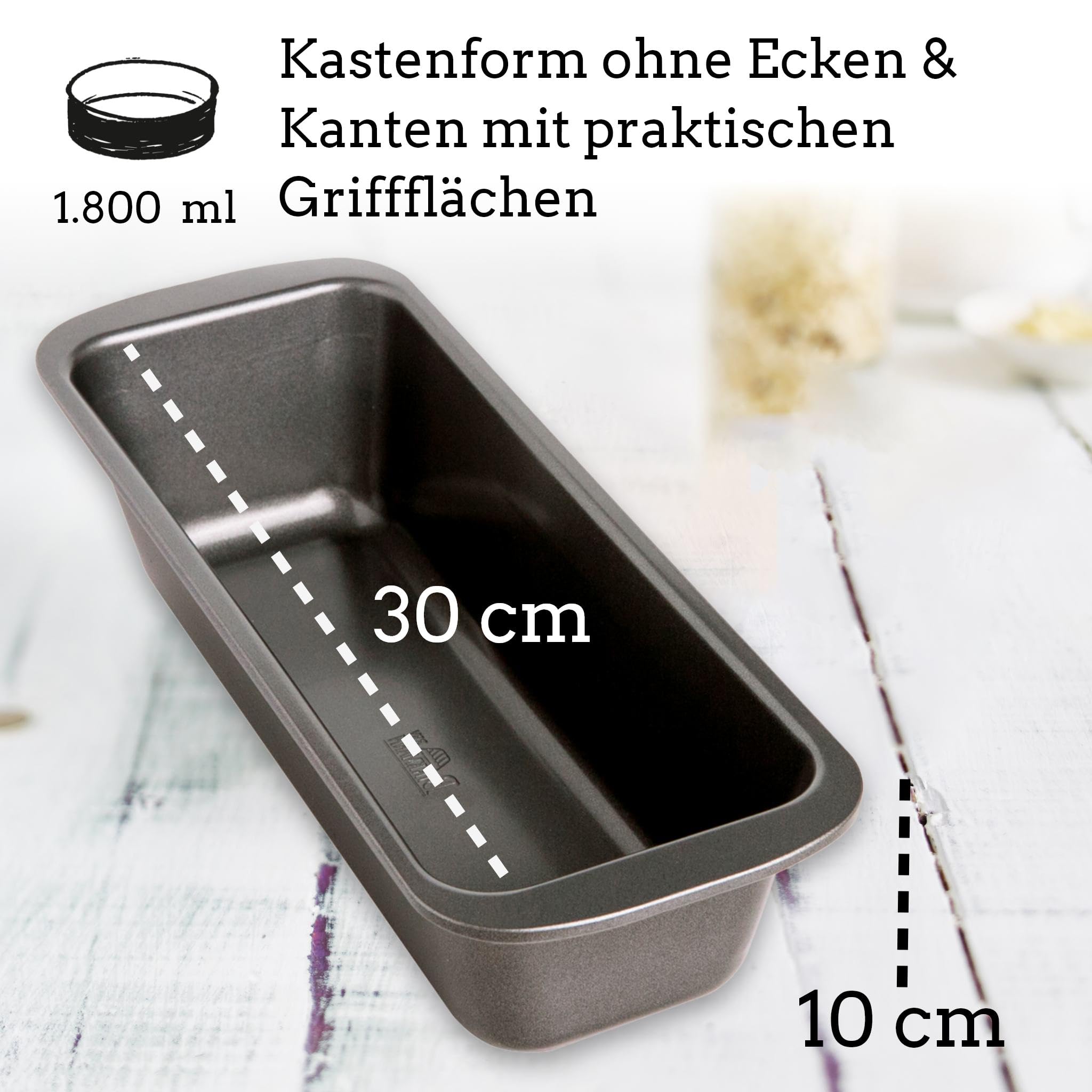 Birkmann, Backformen-Set, 3-tlg., bestehend aus Springform 26 cm, Kastenform 30 cm, Gugelhupfform 22 cm, mit hochwertiger Antihaftbeschichtung