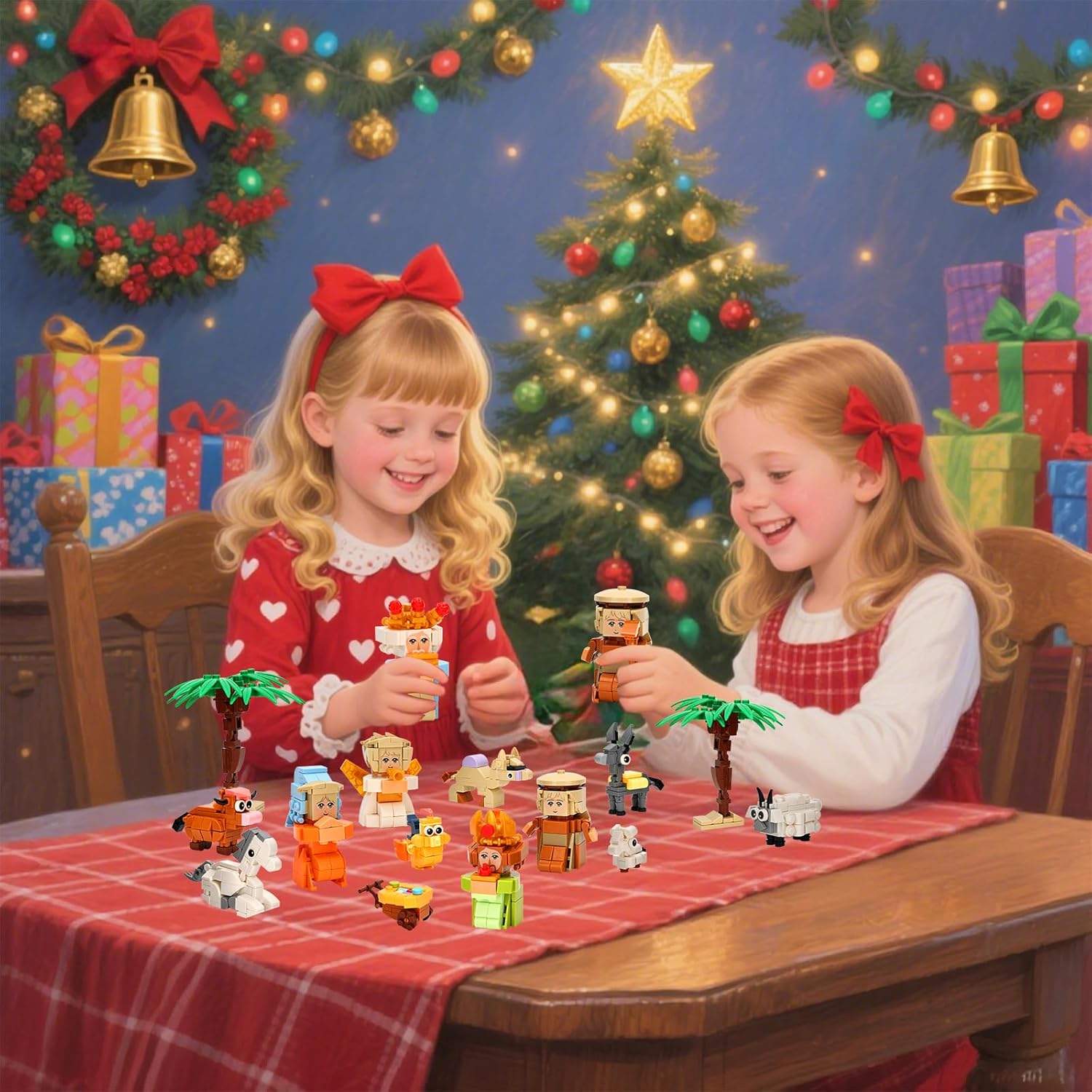 2025 Nativity Advent Calendar – 24 Days Christmas Building Blocks for Kids, Holiday Countdown Toy Set with Scene Figures, Creative Educational Gift for Boys and Girls Ages 6+