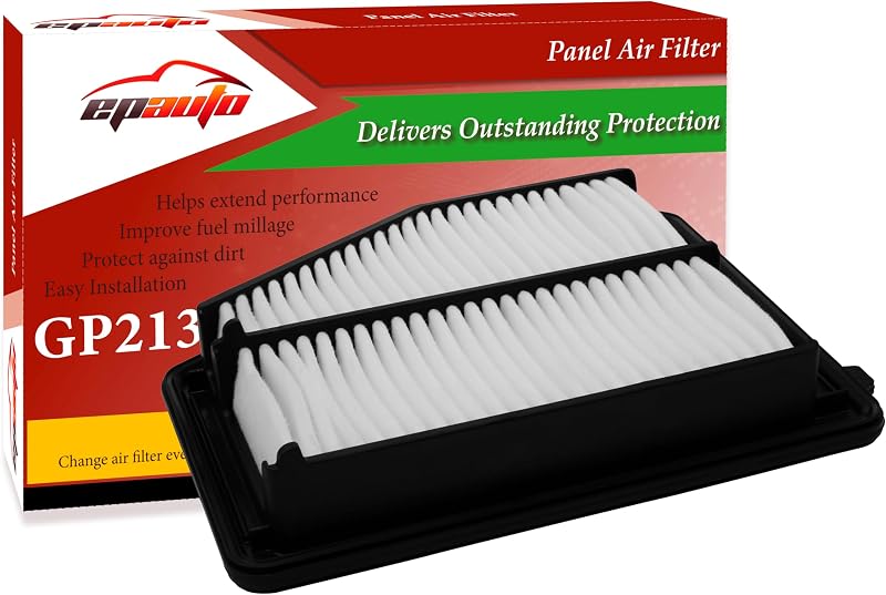 EPAuto GP213 (17220-R1A-A01) Reemplazo del filtro de aire del motor para Honda | Compatible con Honda Civic 1.8L (2012–2015), Acura ILX Base 2.0L (2013–2015)