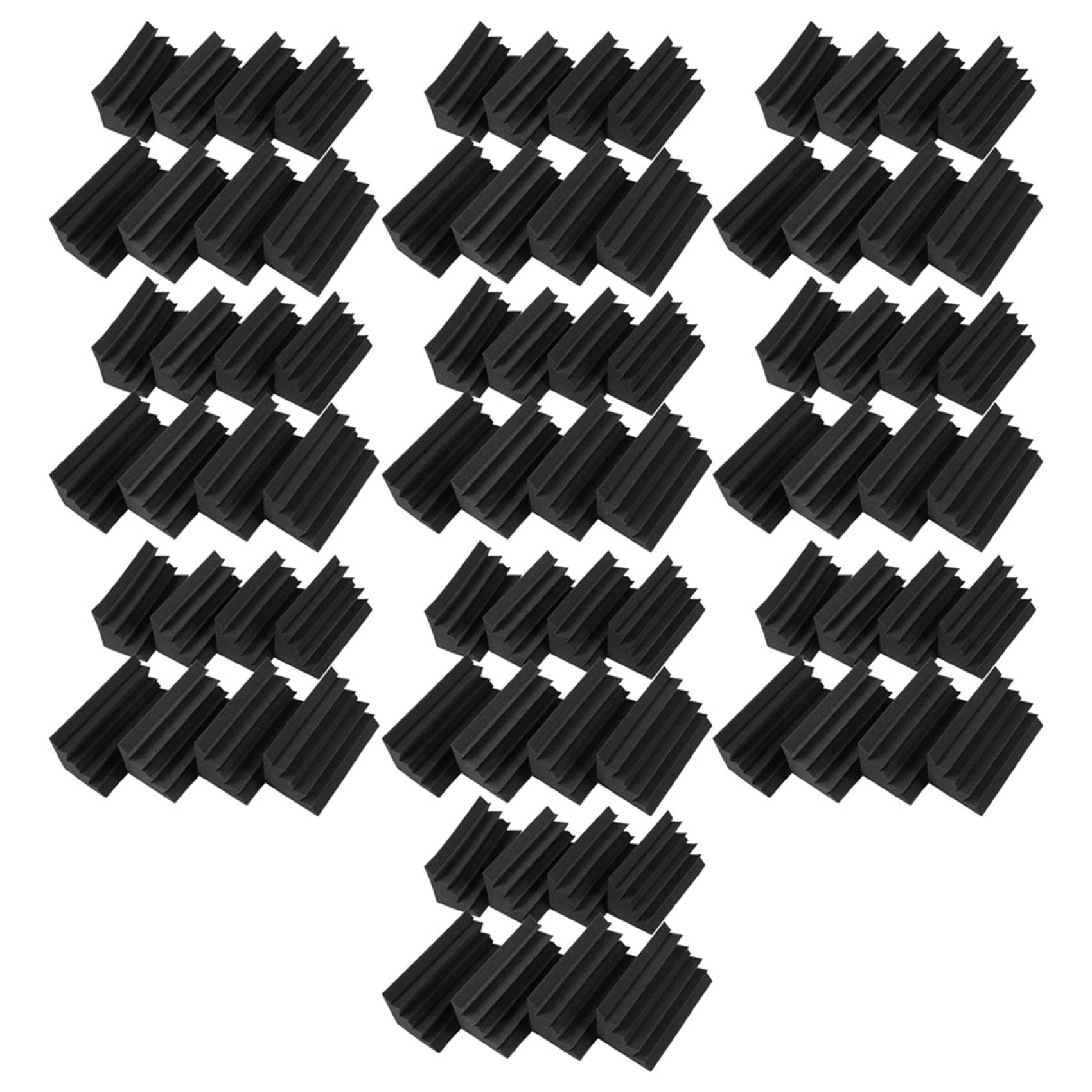 11,7 cm x 11,7 cm x 24,1 cm czarna izolacja dźwiękoszczelna pułapka basowa akustyczna wyściółka z pianki ściennej (80 ., czarna)