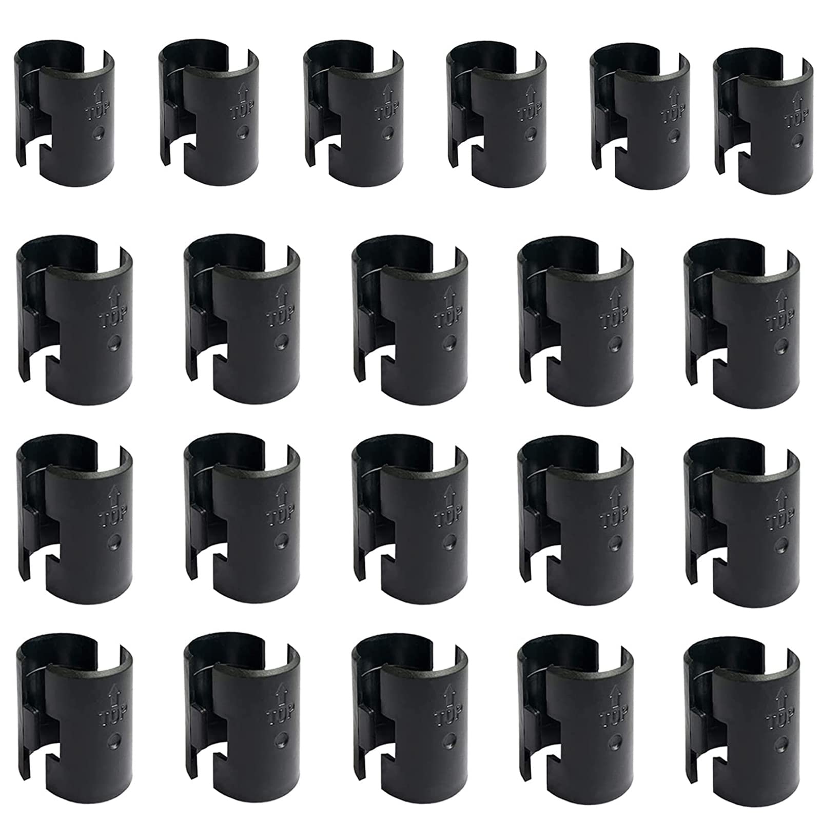 WAFJAMF 42 Pack Wire Shelving Shelf Lock Clips for 1" Post- Shelving Sleeves Replacements for Wire Shelving System