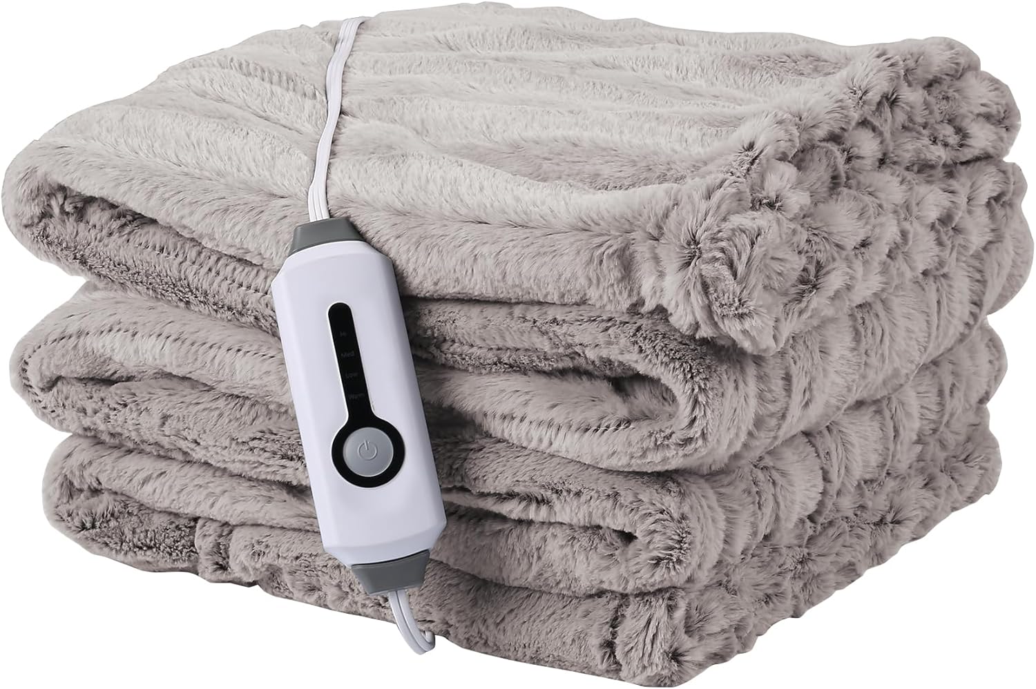McJaw Electric Blanket Heated Throw 50''x60'', Faux Fur