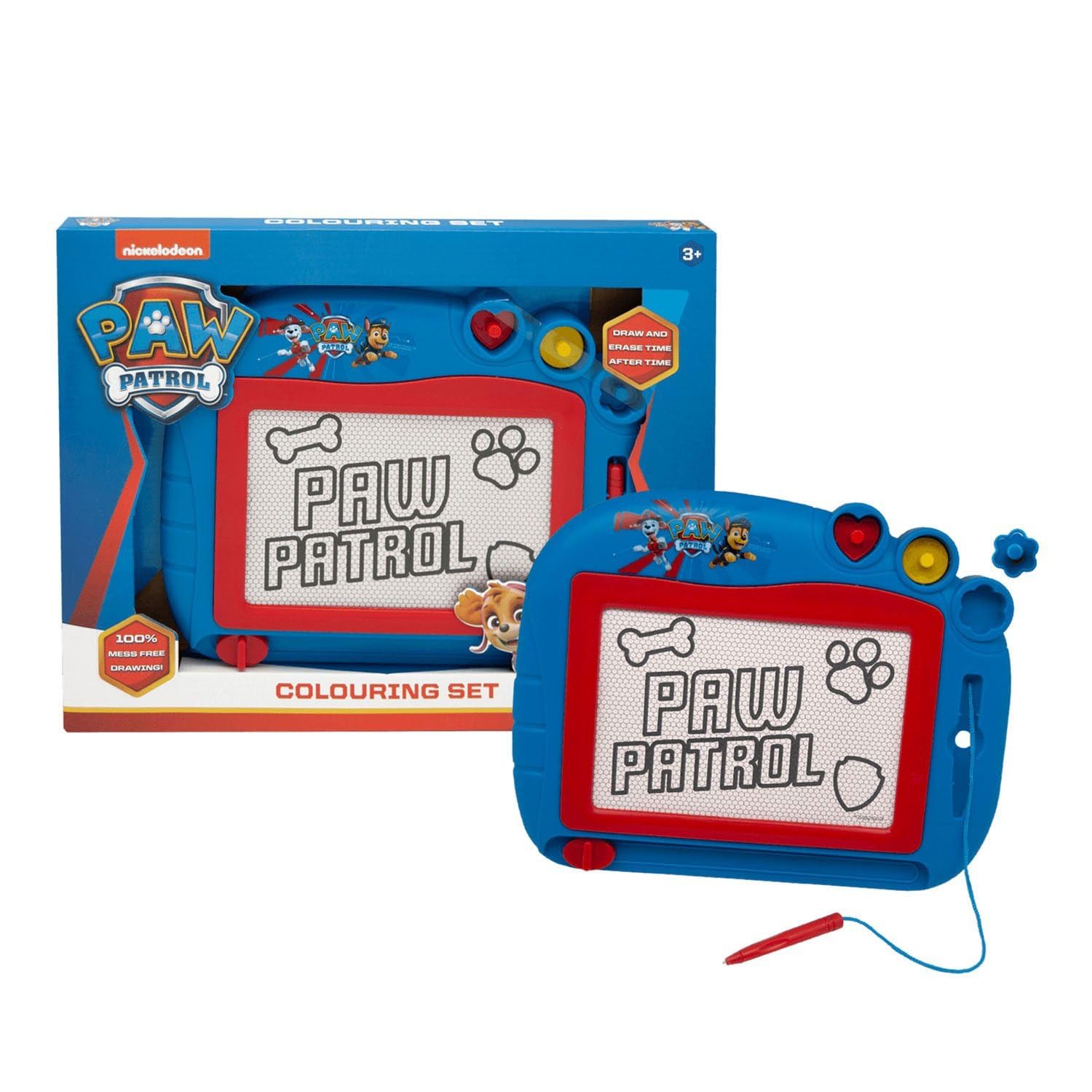 Paw Patrol Magnetisches Zeichenbrett mit Stift und Formen Zeichentafel