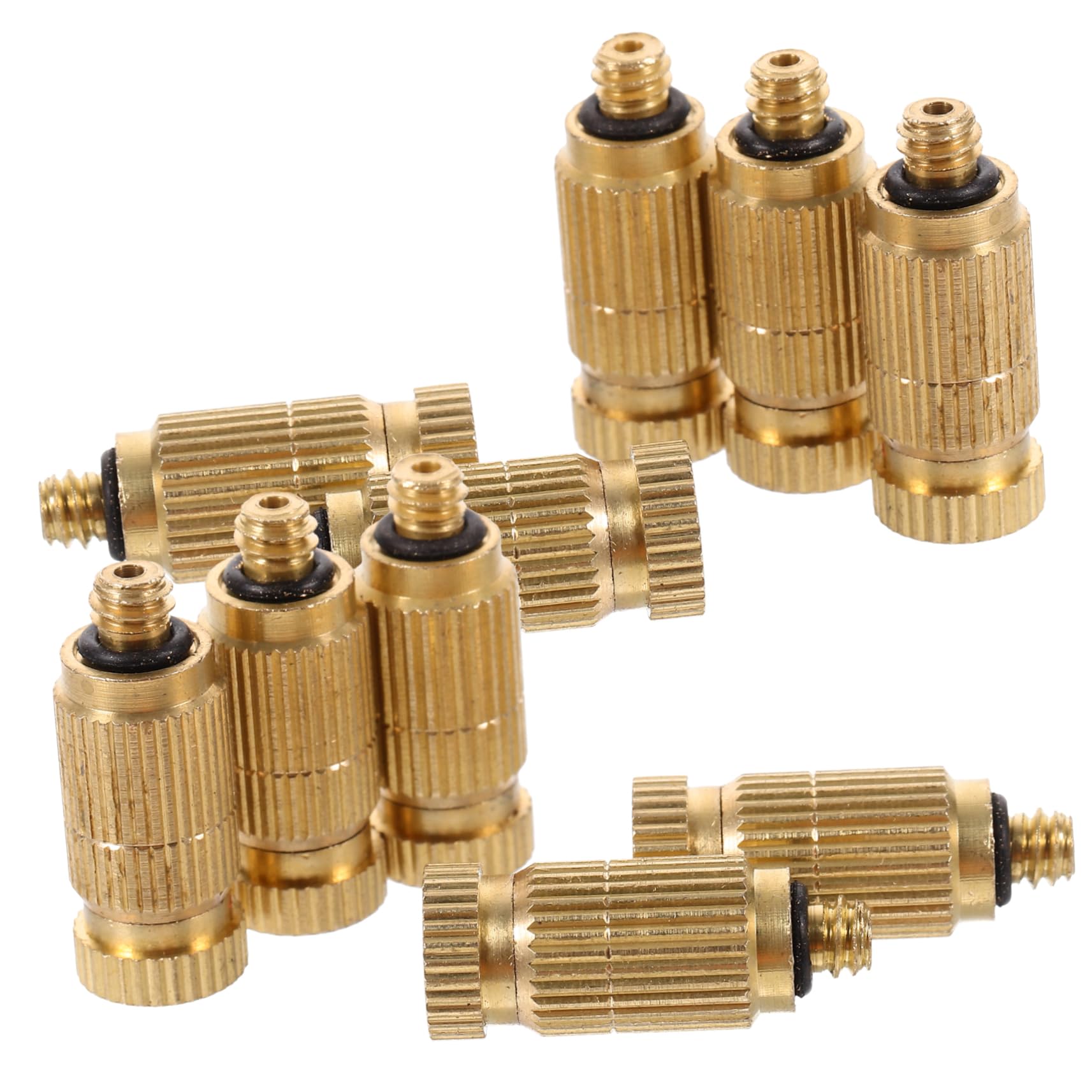SCMYZLYD Brass misting Nozzles, Pack Of 10 High Pressure Leak-Proof Misting Nozzles Atomizing Hose Sprayer For Irrigation