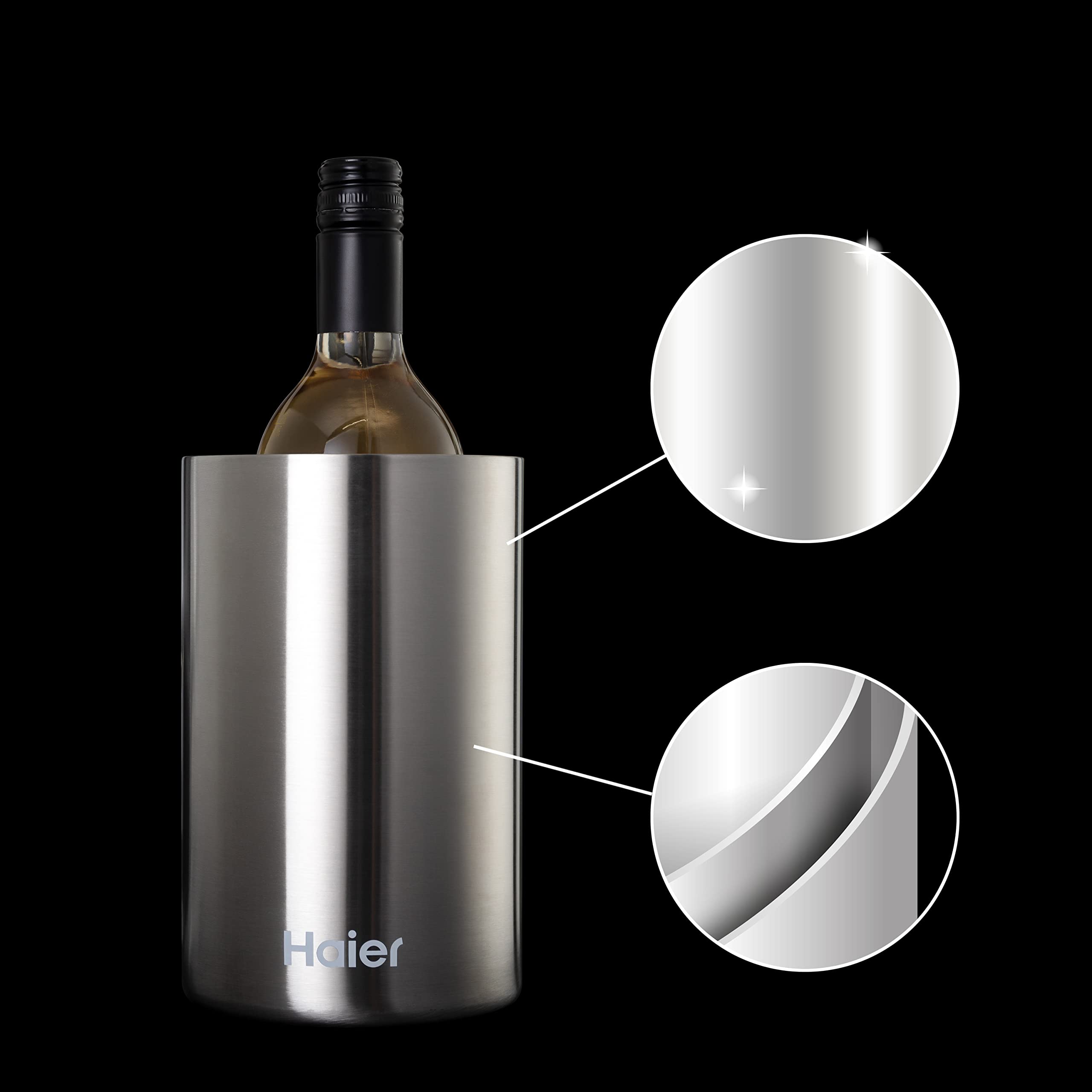 Haier HAWBKIT05 Set da Vino Elettrico a Batterie, Include Aeratore e Salvagocce a Tulipano, Apribottiglie, Tagliacapsule, 2 Tappi Sottovuoto, Base d'Appoggio per Conservazione, qualità Premium