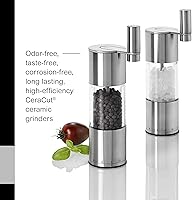 Vista 6 de AdHoc Select Geared Salt or Pepper Grinder - Handy Seasoning Mill for Salt & Pepper - Manual Grinder with Ceramic Mechanism - Durable & Reliable
