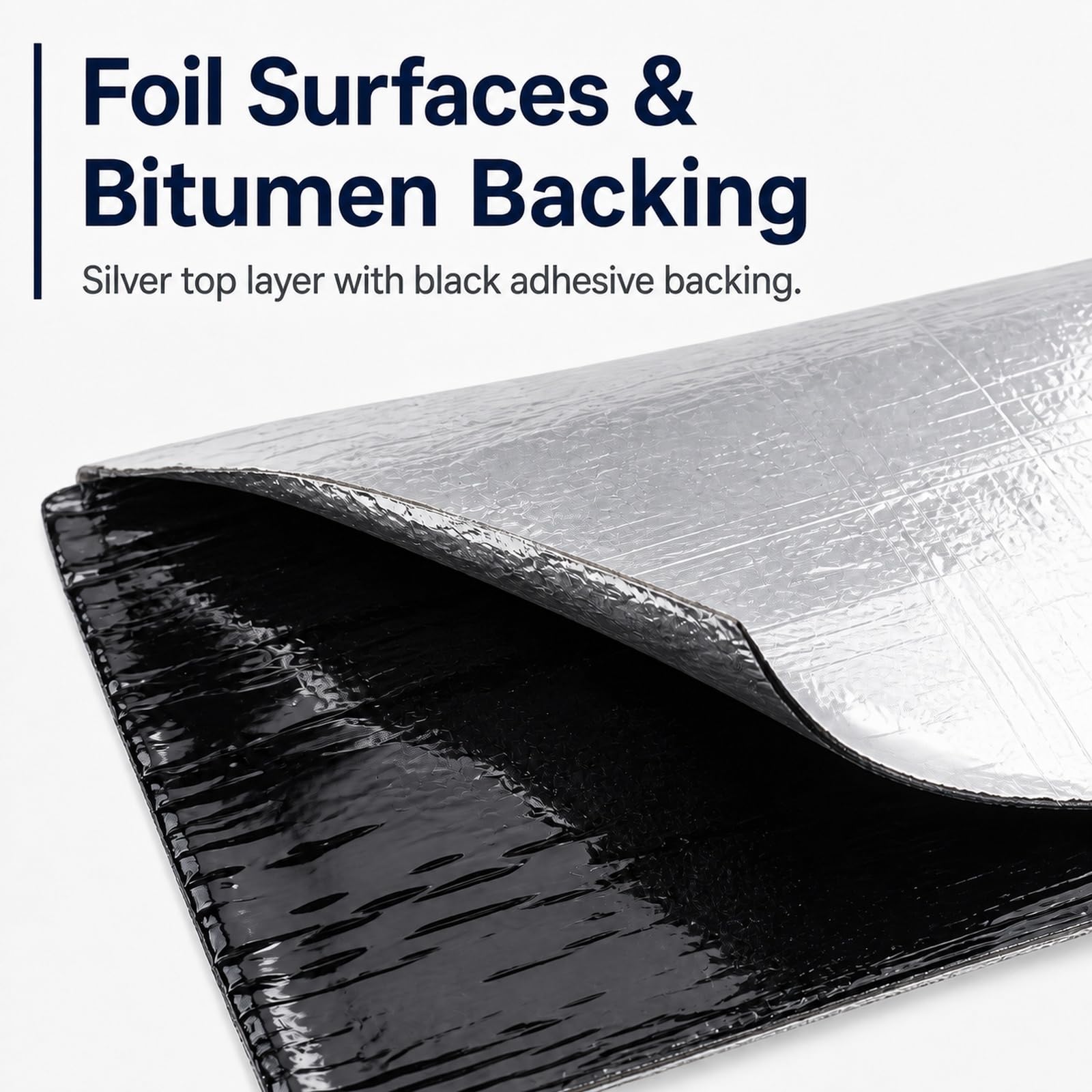 Autoadhesivas Tejas De Techo,Cinta de Aluminio Impermeable,Cinta con Extra Adhesión de Aluminio,Banda autoadhesiva bituminosa,Retardante de Llama,para reparación de techos y tejados
