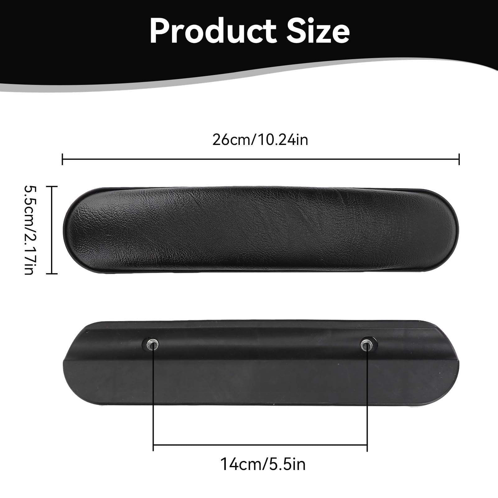 Bracciolo In ABS Per Sedia A Rotelle – 1 Paio, Antiscivolo, 32,5x4,7x2,5 Cm, Compatibile Con La Maggior Parte Delle Sedie