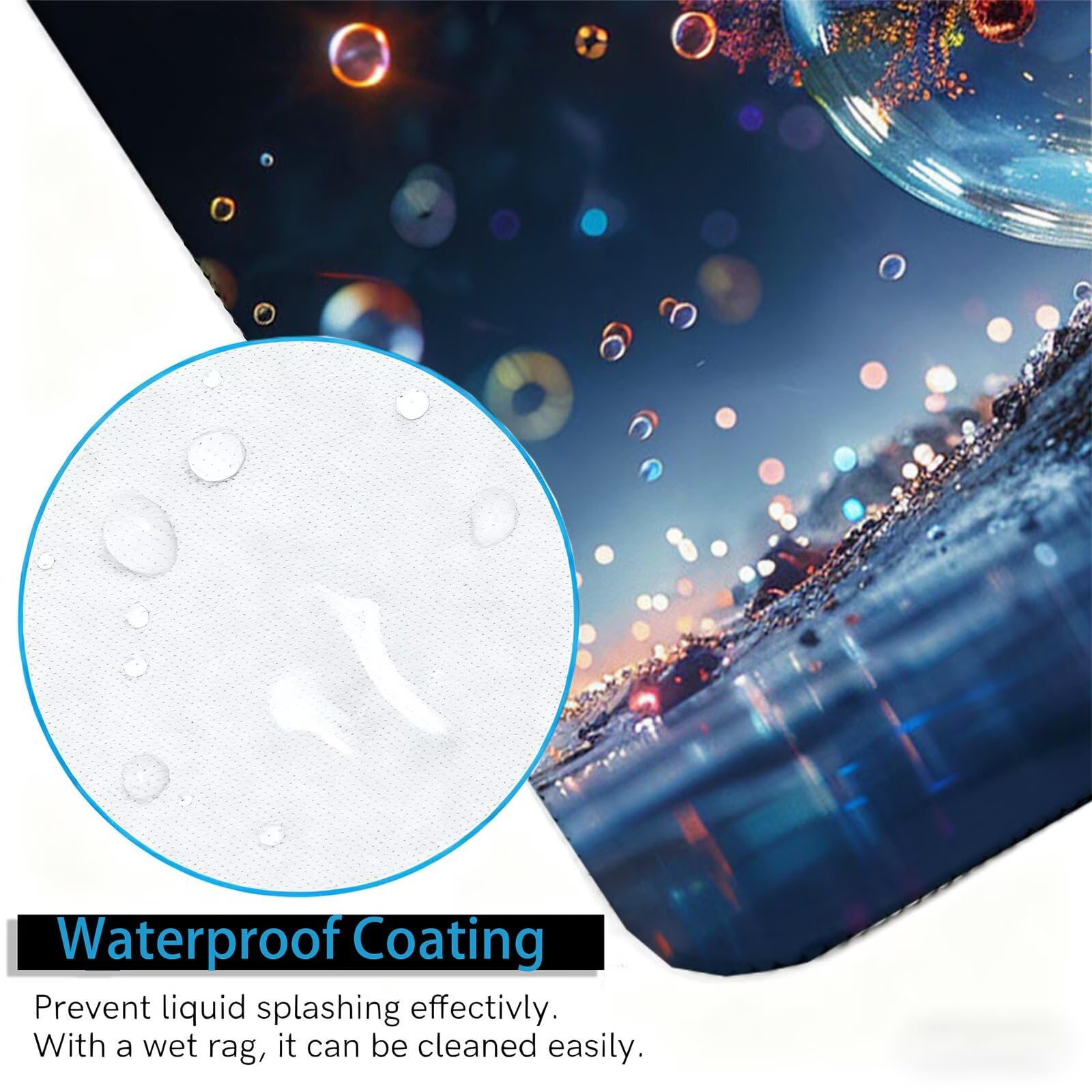 XXL Tappetino Mouse 1500x800 mm Gaming Sfera Di Cristallo Sottomano Scrivania Ufficio, Albero Mousepad Antiscivolo con Base Stabile, Tappeto per Mouse e Tastiera, Accessori Scrivania Gaming H0-1041