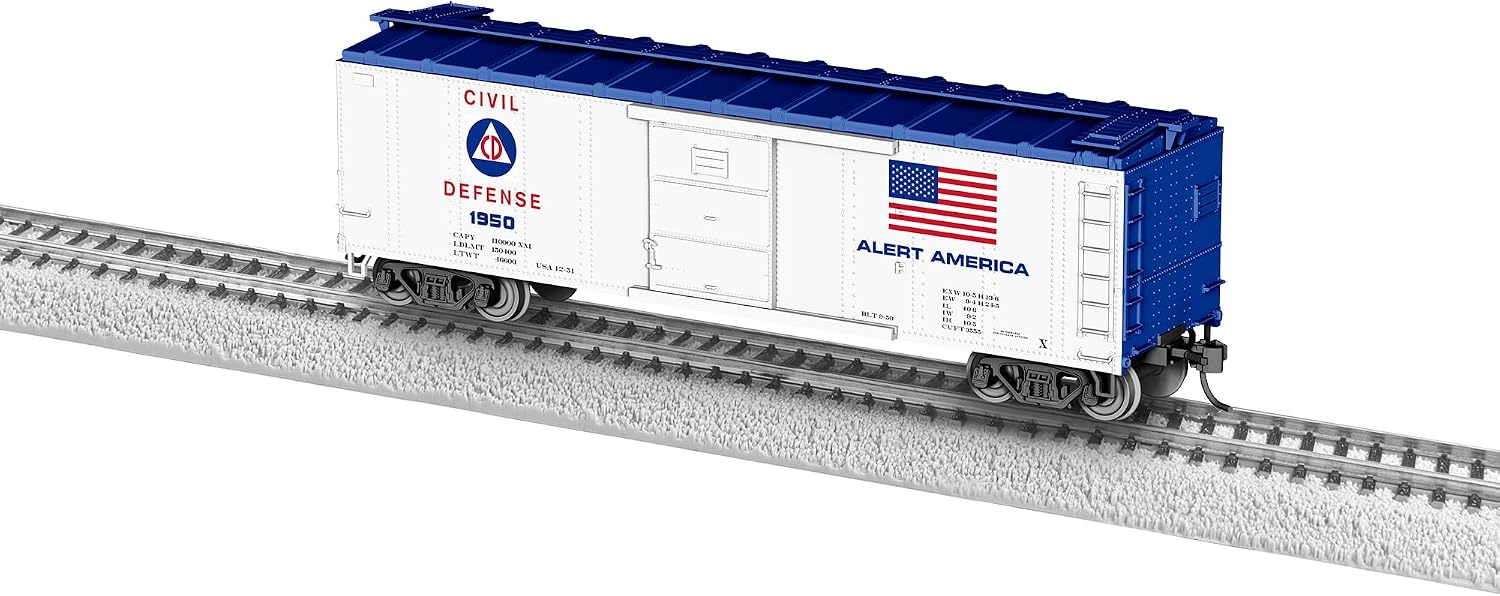 Amazon.com: Lionel Civil Defense #1950 HO Gauge Model Train Boxcar ...