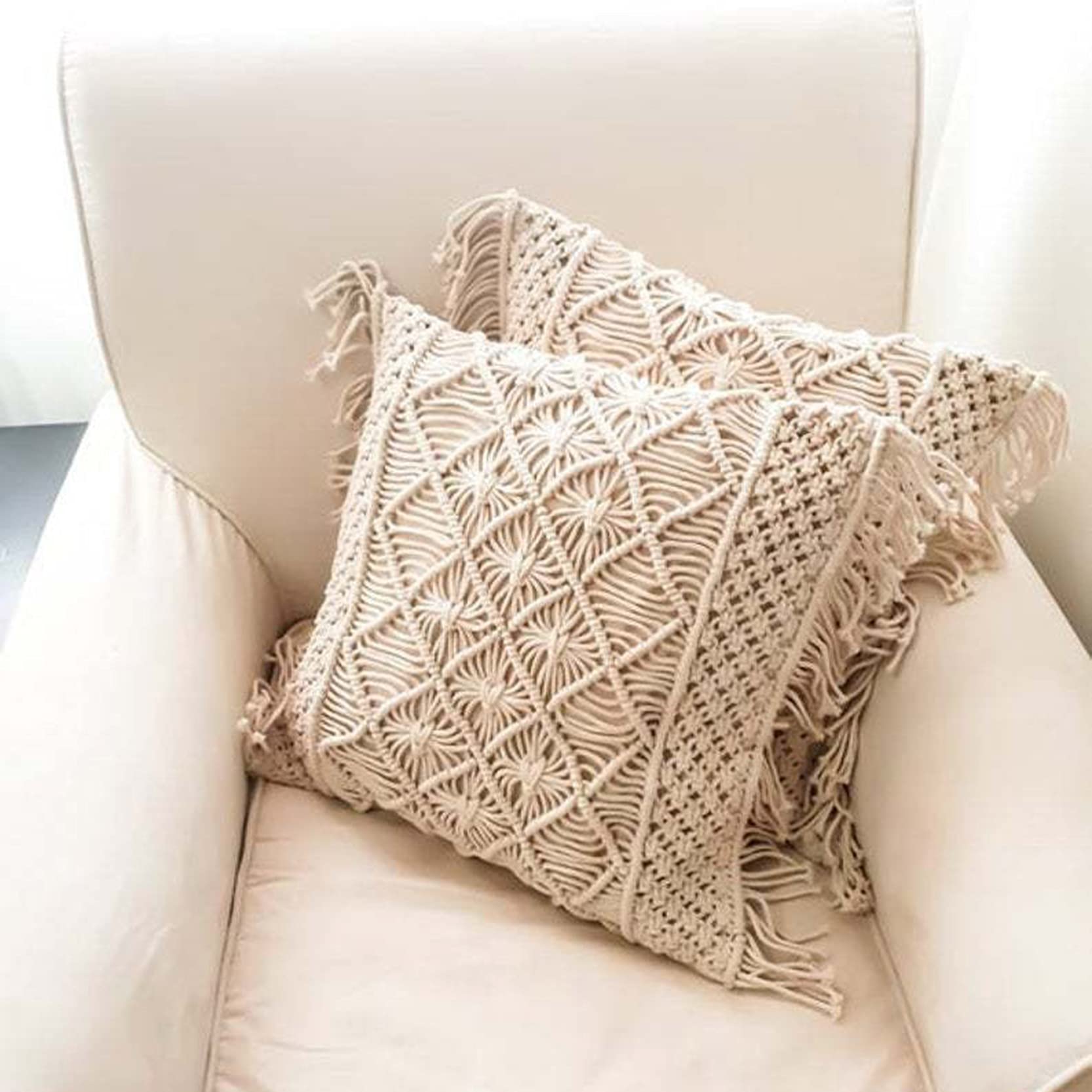 ZNKZJ Cordon Macrame Algodon Beige 600M,Cuerda de macramé de 3 mm / 4 mm Bohemia 4 Hilos Cuerda de algodón Suave retorcida,Hilo de Cuerda Artesanal Multiusos,Beige-4mm