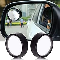 Vista 9 de Xotic Tech - Espejo de punto ciego, 5 pulgadas, marco rombo HD, de vidrio, convexo, ajustable, gran angular, espejo retrovisor, universal