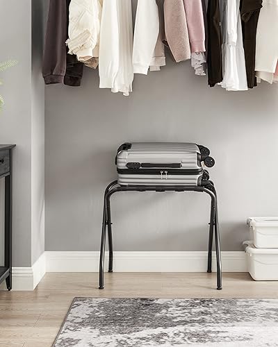 Vista 8 de SONGMICS Portaequipajes plegable de acero, paquete de 4, negro URLR64B-4