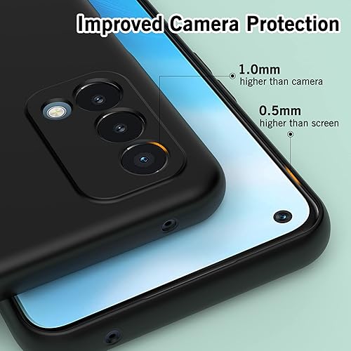 Miniatura 3 de Foluu Funda para OnePlus Nord N200 5G, funda protectora de goma de gel de silicona líquida con forro de microfibra suave, carcasa rígida delgada, a