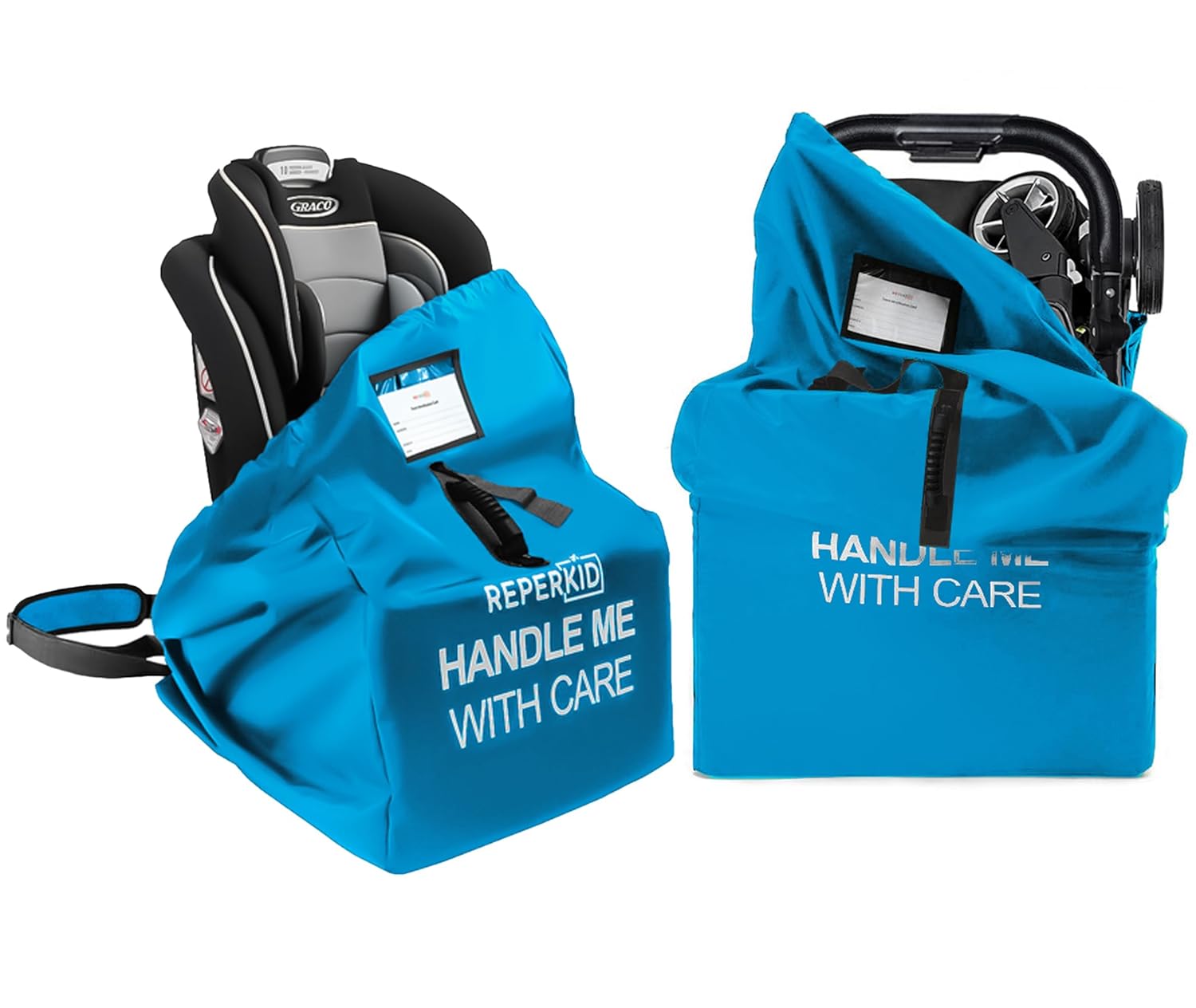 reperkid Premium Car Seat Gate Check Bag with Large Stroller Travel Bag for Airplane