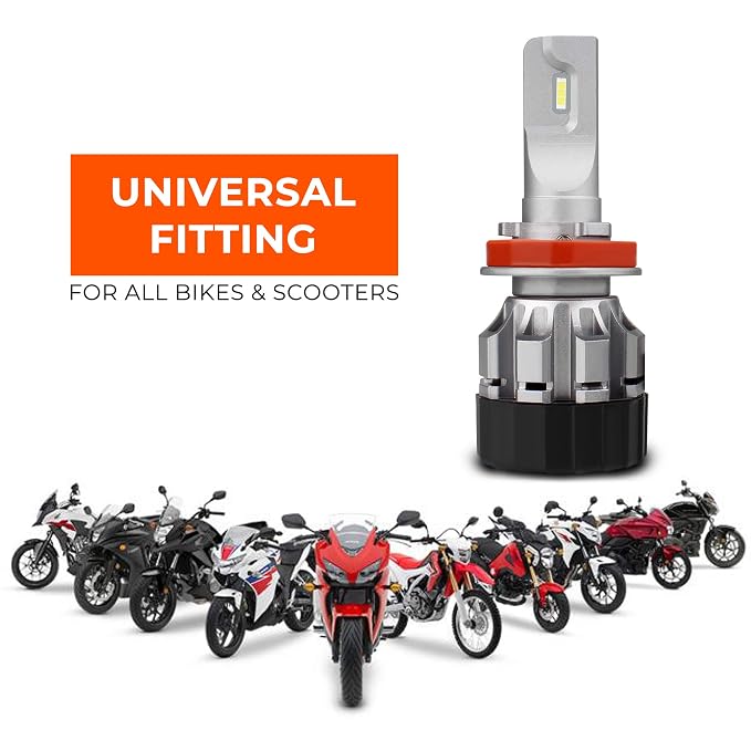 Details about &nbsp;Motorcycle 9x 5W LED Headlight Continuous Front Head Lamp