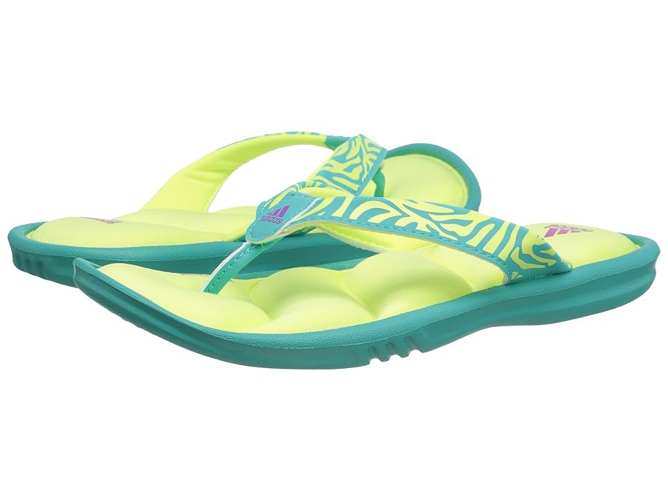 

adidas Kids Chilwyanda FF K (Toddler/Little Kid/Big Kid) (Vivid Mint/Light Flash Yellow/Flash Pink) Girls Shoes