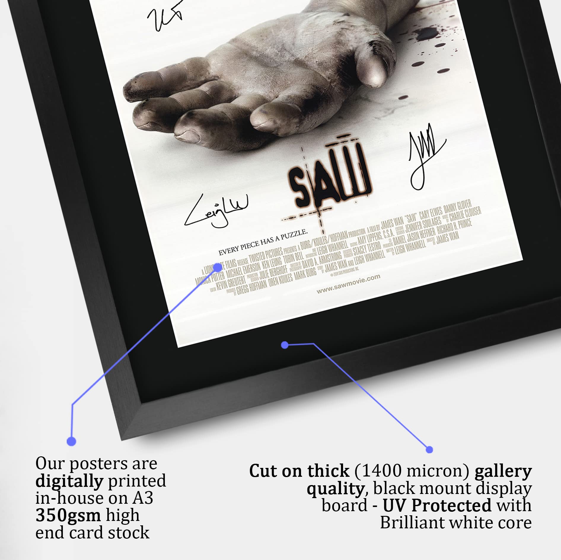 Poster Firmato Creed In Cornice Nera A3 - Regalo Ufficiale Per Fan Film - Stampato Autografo