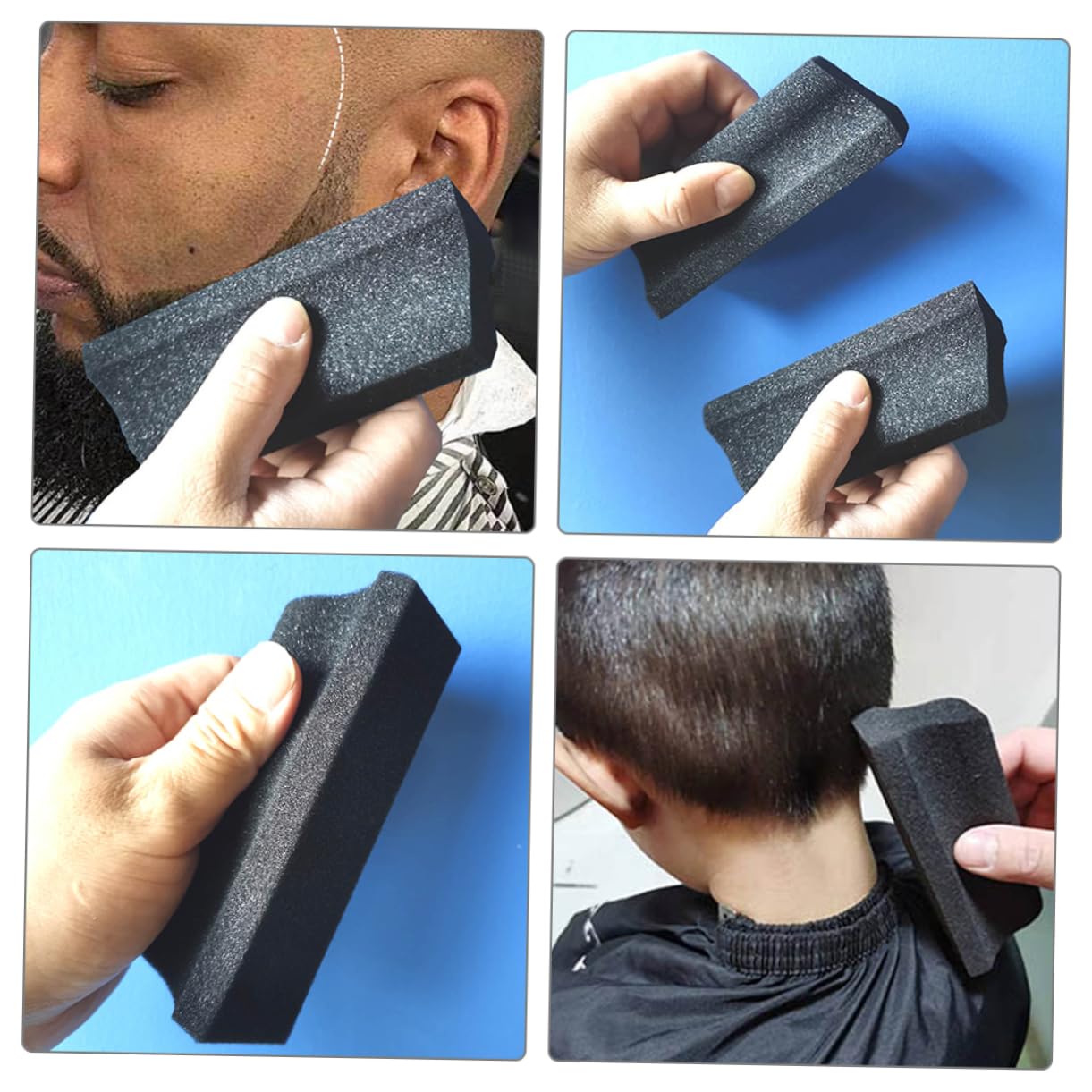 TOVINANNA Beard Care Kit Hair Catcher Sponges Comb Trimmer for Men's Styling Maintenance