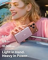 Vista 4 de TORRAS MiniMag Power Bank,Ultra-Slim 10,000mAh Magnetic Wireless Portable Charger, 22.5W Fast Charging iPhone Air MagSafe Battery Pack Designed for