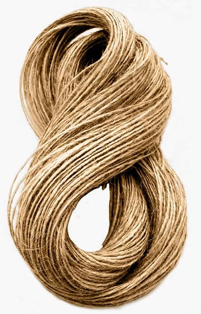 100m-2ply Jute Twine Sisal String Soft Natural Brown Burlap Hessian Rustic Cord