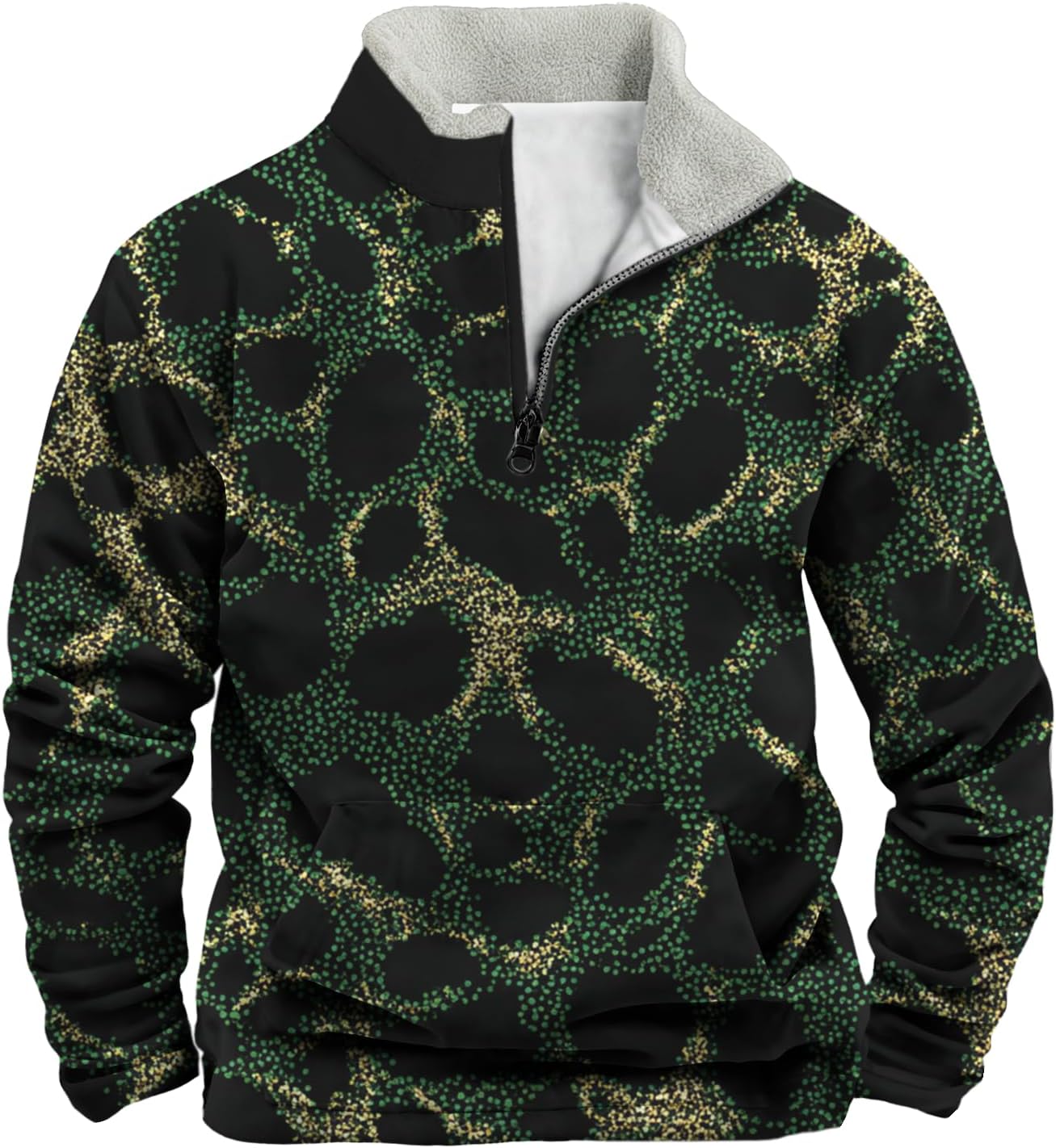 domirica Casual Zip Sweatshirt for Men Long Sleeve Trendy
