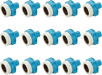 New Ware® Washing Machine Tap Adapter with PVC Thread Connect for Inlet Hose Pipe - Easy Installation, Secure and Leak-Proof Plumbing Solution (Pack of 15)