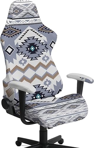 Miniatura 13 de American Flag Retro Gamer Chair Cover Stretchable Machine Washable Fabric Computer Chair Seat Slipcovers Fits Most Office/PC Chairs & Racing Style