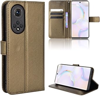 Case for Honor 50 Leather Case Cover,Case for Honor 50 5G NTH-AN00 NTH-NX9 NTH-N29 Leather Case,Case for Huawei Nova 9 4G NAM-AL00 NAM-LX9 NAM-L09NAM-L029 Case PU Leather flip Cover Brown