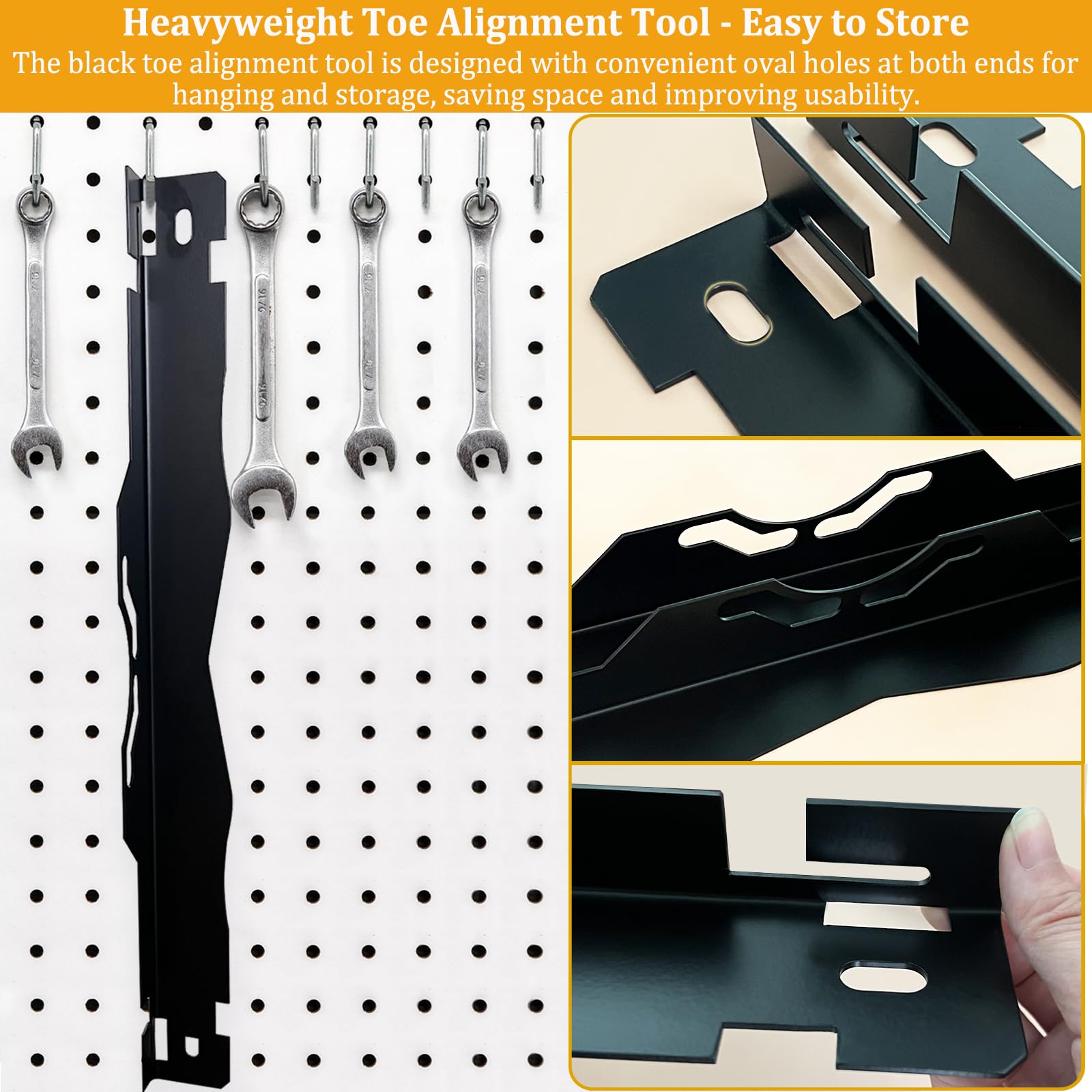 2 Pack Wheel Alignment Plate Toe Alignment Tool Stainless Steel With Hanging Holes For Vehicle Truck Car Diy Adjuster - View #9