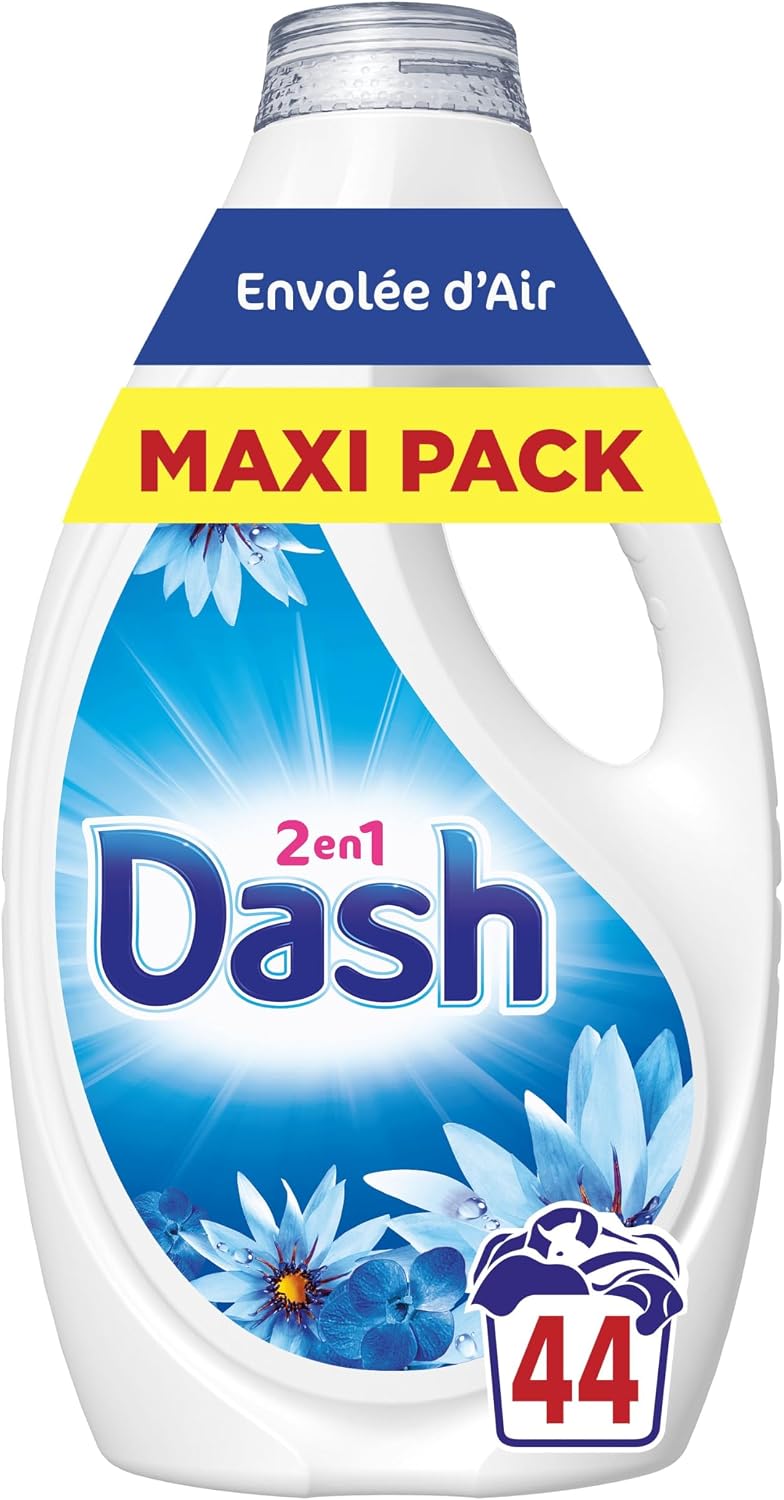 Dash 2-in-1 Liquid Laundry Detergent Envolée d'Air 44 Washes (Made in France)