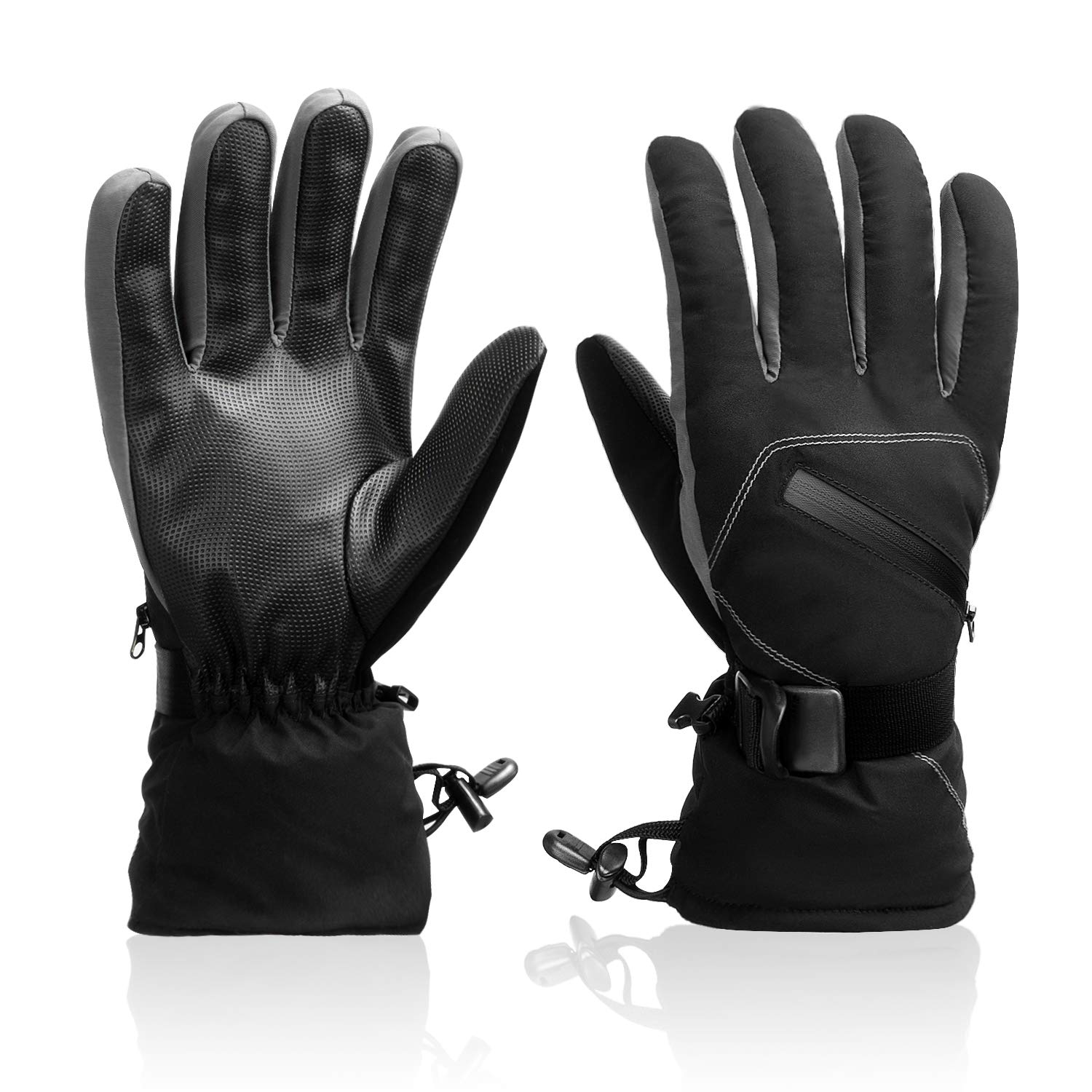 Ski Snowboard Gloves, Waterproof Winter Warm Gloves, Cold Weather Gloves for Kids & Adults