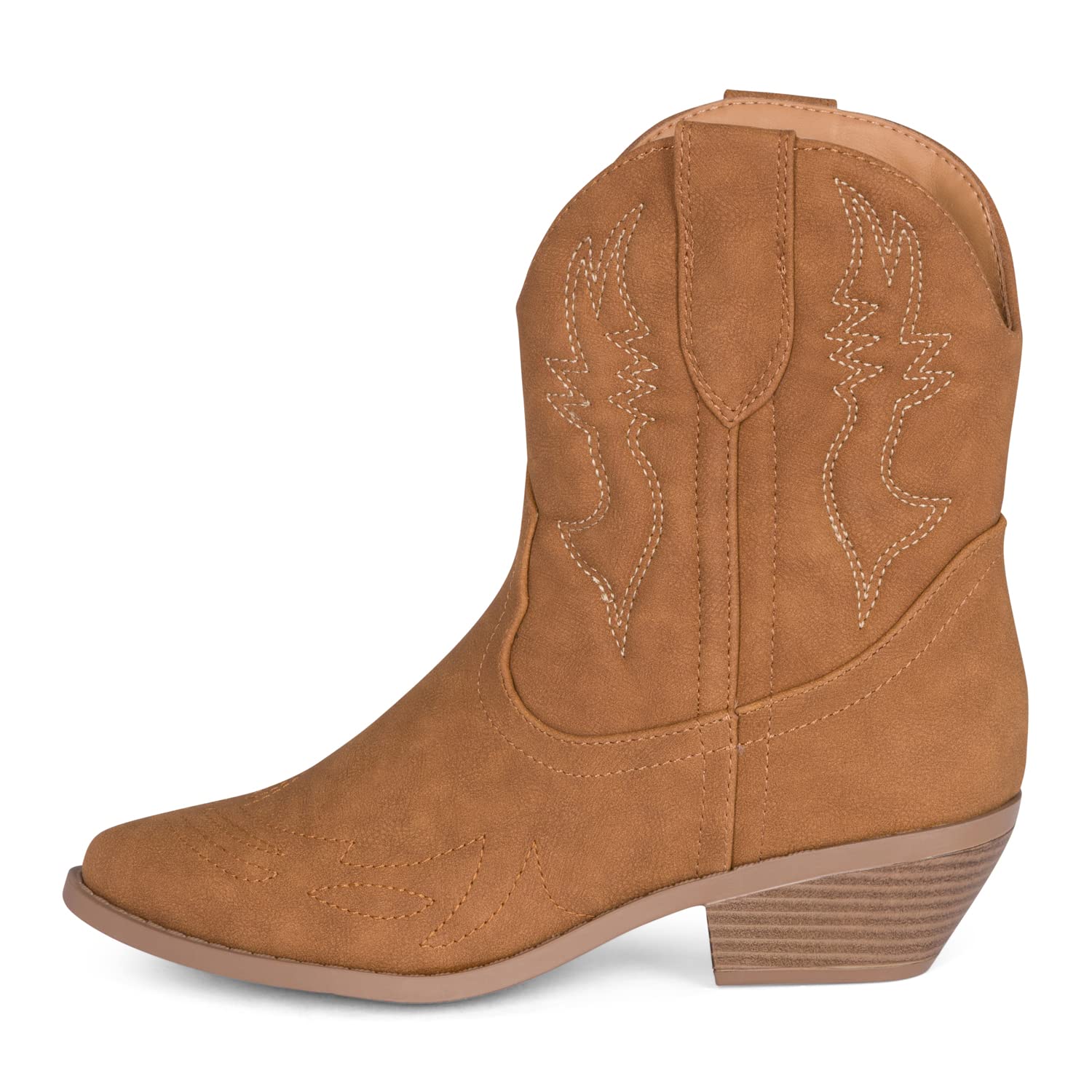 STYLISH SBUCK - Women’s Low Heel Pointed Toe Western Cowgirl Boots